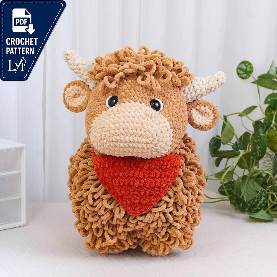 Highland Cow Crochet Pattern Projects for Amigurumi Fans 3